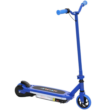 Electric Scooter for Kids 6-14 with Colourful Lights & Electric Brake, 10 KM/H, 8 KM Range - Blue