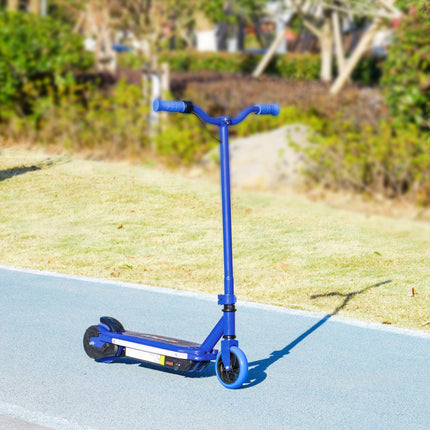 Electric Scooter for Kids 6-14 with Colourful Lights & Electric Brake, 10 KM/H, 8 KM Range - Blue
