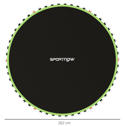 10ft Trampoline Replacement Mat with 54 V-Hooks and Spring Pull Tool for 14cm Springs - Green