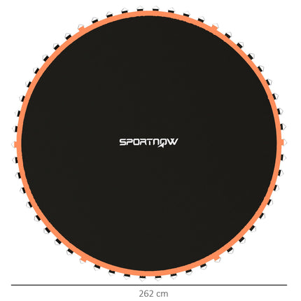 10ft Trampoline Replacement Mat with 54 V-Hooks & Spring Pull Tool for 14cm Springs - Orange