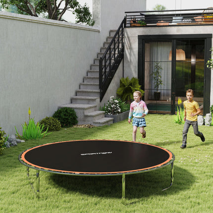 8ft Trampoline Replacement Mat with 42 V-Hooks & Spring Pull Tool for 14cm Springs - Orange
