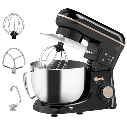 1300W Kitchen Stand Mixer with Accessories 4.5L Bowl - Black
