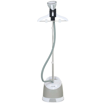 1800W Standing Clothes Steamer with Accessories - Grey