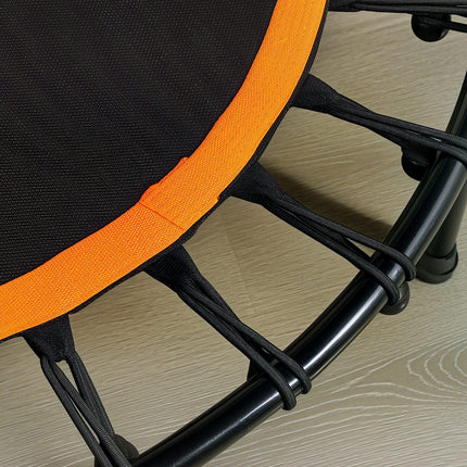 40" Adjustable Handle Fitness Trampoline Rebounder for Indoor Exercise Workout - Orange