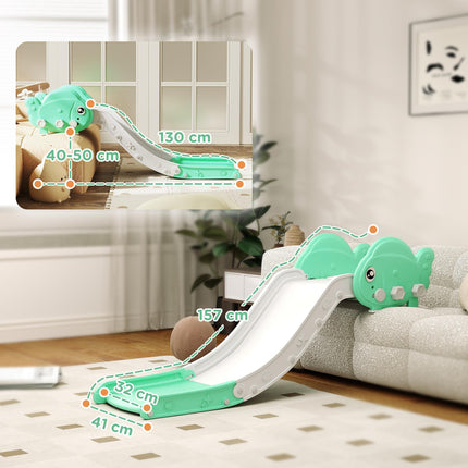 Kids Sofa Slide 130cm Extended Length for Sofa, Bed, Stairs - Green