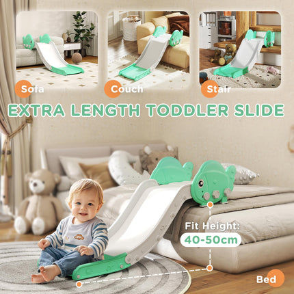 Kids Sofa Slide 130cm Extended Length for Sofa, Bed, Stairs - Green