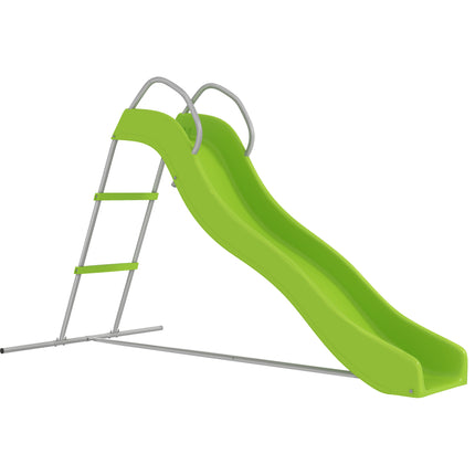 Freestanding Kids Slide with Climbing Ladder for Ages 3-8 Years - Green
