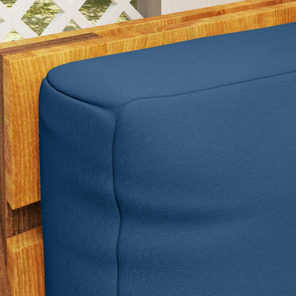 2 Seater Outdoor Pallet Furniture Cushions 20cm Thick UPF20+ 220gsm Fabric - Navy Blue
