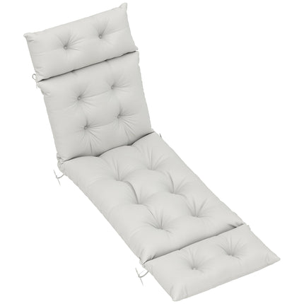 Sun Lounger Cushions Only, 190x56x10cm Garden Lounge Chair Cushions, UPF20+ 220g