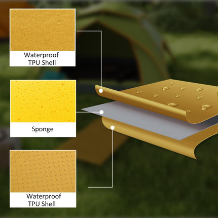 Camping Tent with Self Inflatable Mattress, 1 Person Dome Tent with Removable Ra 1