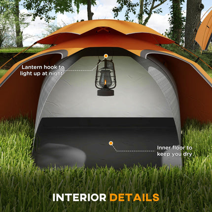Camping Tent with Self Inflatable Mattress, 1 Person Dome Tent with Removable Ra 1