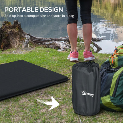 Camping Tent with Self Inflatable Mattress, 1 Person Dome Tent with Removable Ra