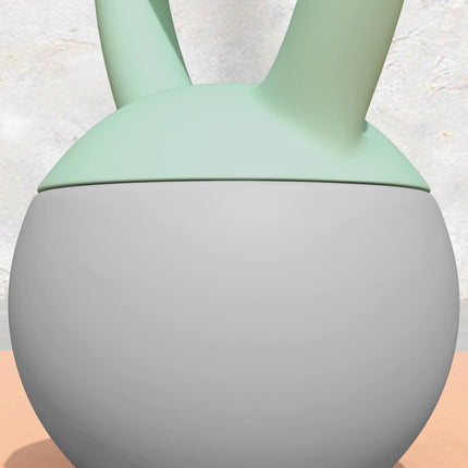 2 x 8kg Soft Kettlebell Set with Non-Slip Handle for Home Gym Strength Training - Grey and Green