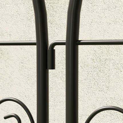 Set of 2 Garden Trellis, Metal Fence Panels for Climbing Outdoor Plants, Flowers, 180 x 50cm