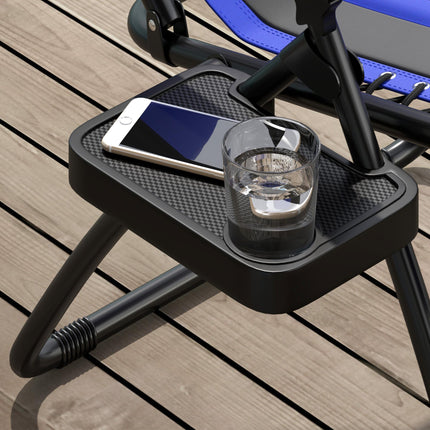 Zero Gravity Lounger Chair Set of 2, Folding Reclining Patio Chair with Padded S 1