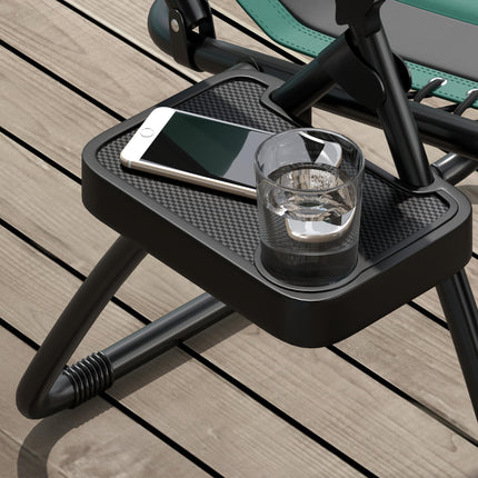 Zero Gravity Lounger Chair with Padded Cushion and Cup Holder - Green