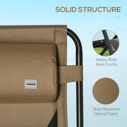 Zero Gravity Lounger Chair Set of 2, Folding Reclining Patio Chair with Padded B