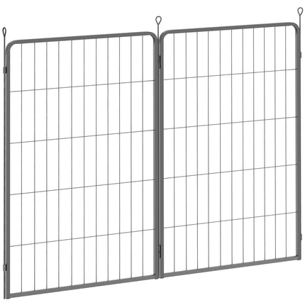 Two-Piece Dog Pen Expansion Pack for Large Dogs, 100cm Tall Animal Pen with Thre