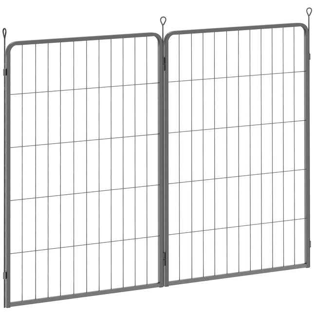Two-Piece Dog Pen Expansion Pack for Large Dogs, 100cm Tall Animal Pen with Thre