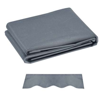 3 x 2.5 m Awning Replacement Canopy Water Resistant UPF 50+ Sun Shade Cover - Grey