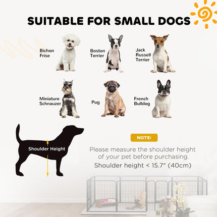 2 Piece Expansion Pack for 60cm High Dog Pen with 3 Connecting Stakes - Black