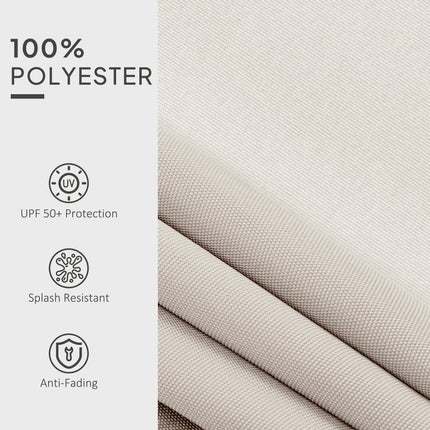 Awning Replacement Canopy Fabric 3x2.5m Water Resistant - Cream White