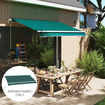 Awning Replacement Canopy Fabric 3 x 2.5 m UPF 50+ - Green