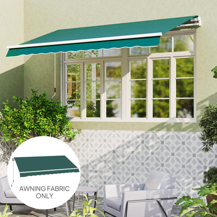 Awning Replacement Canopy Fabric 3 x 2.5 m UPF 50+ - Green