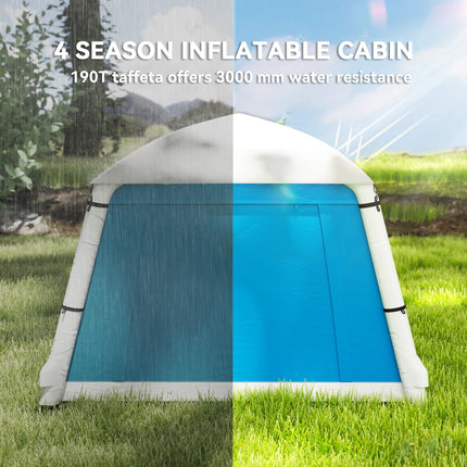 Inflatable Camping Tent for Two with Easy Setup - Light Blue