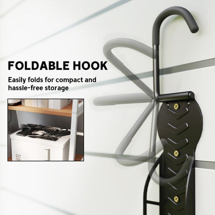 8 Pack Bike Rack, Wall Mounted Bicycle Hanger Hook, Foldable Garage Bike Wall Mounted Bicycle Hanger Hook Foldable Garage Bike Wall Ra