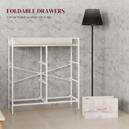 Rustic Chest of Six Fabric Drawers - Natural