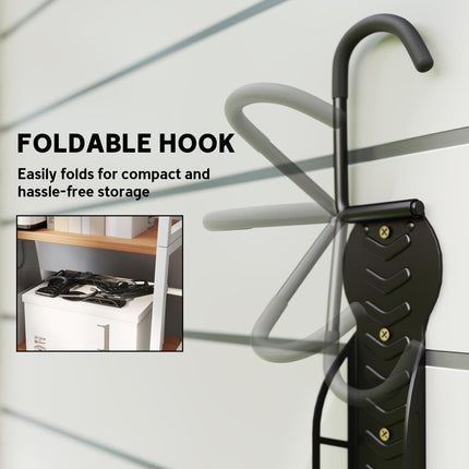 4 Pack Bike Rack, Wall Mounted Bicycle Hanger Hook, Foldable Garage Bike Wall Mounted Bicycle Hanger Hook Foldable Garage Bike Wall Ra