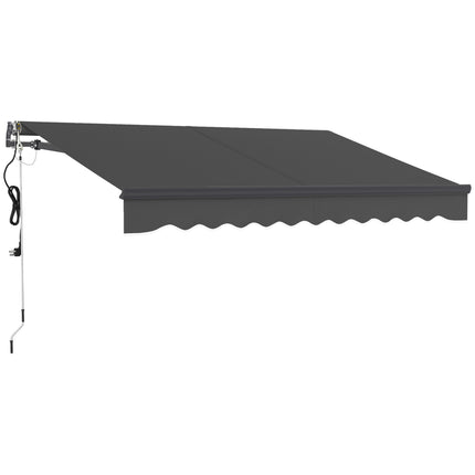 3 x 2.5m Electric Awning with Remote Controller, Aluminium Frame DIY Retractable