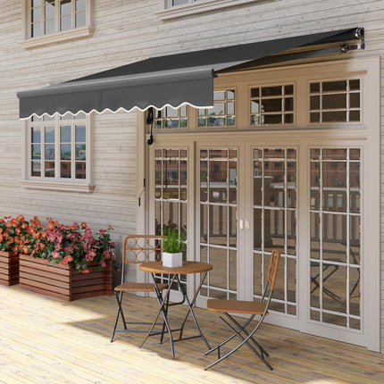 3 x 2.5m Electric Awning with Remote Controller, Aluminium Frame DIY Retractable