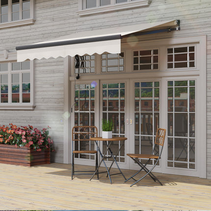 2.5 x 2m Electric Retractable Awning with Aluminium Frame - Beige