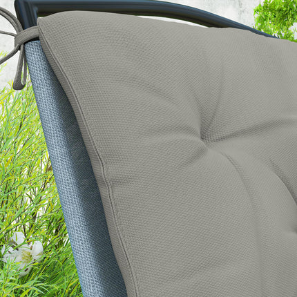 Set of Two Outdoor Seat Cushions - Light Grey