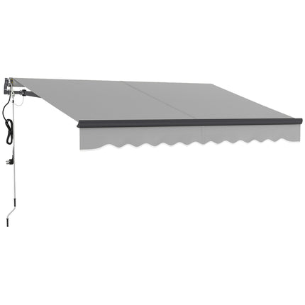 3 x 2.5m Electric Awning with Remote Controller, Aluminium Frame DIY Retractable