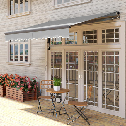 3 x 2.5m Electric Awning with Remote Controller, Aluminium Frame DIY Retractable