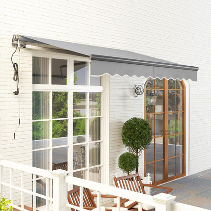 3 x 2.5m Electric Awning with Remote Controller, Aluminium Frame DIY Retractable