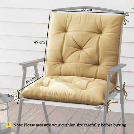 Set of Two Outdoor Seat Cushions - Khaki