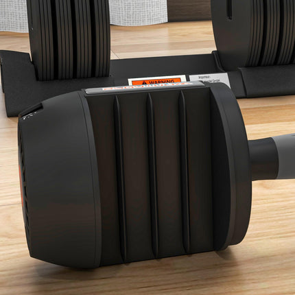 2 x 24KG Adjustable Dumbbells Set, 4-in-1 Weights Set with Storage Tray and Non-