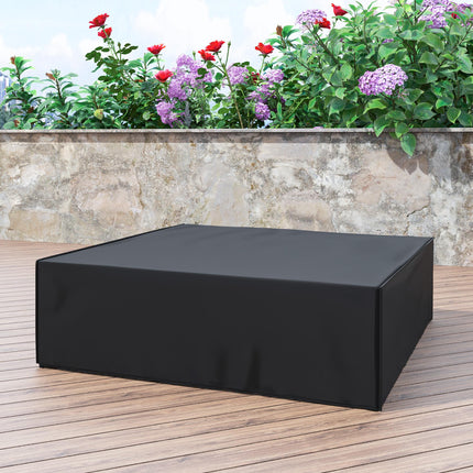 Large Waterproof Patio Furniture Set Cover 600D Oxford 230x230cm - Black