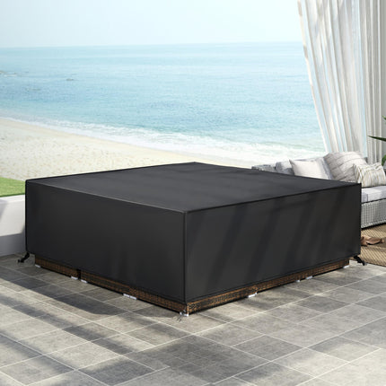 Large Waterproof Patio Furniture Set Cover 600D Oxford 230x230cm - Black