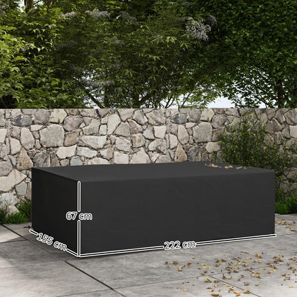 Waterproof Oxford Outdoor Furniture Cover 155x222cm - Black