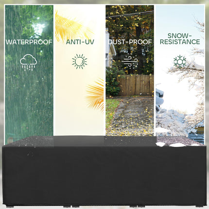 Waterproof Oxford Outdoor Furniture Cover 155x222cm - Black