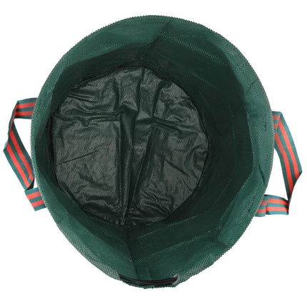 Set of 3 Heavy Duty 272L Foldable Garden Waste Bags - Green