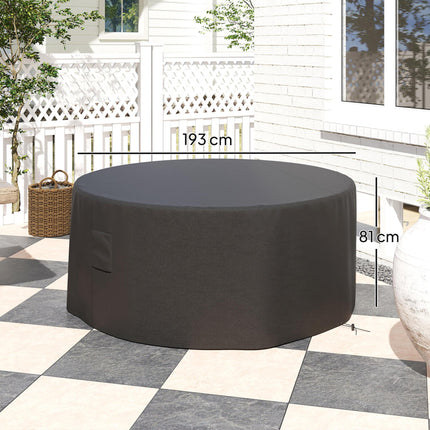 Large Waterproof Outdoor Furniture Cover 600D Oxford - Black