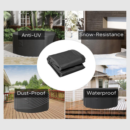 Large Waterproof Outdoor Furniture Cover 600D Oxford - Black