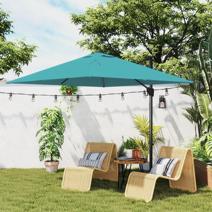Patio Offset Parasol Umbrella - Blue