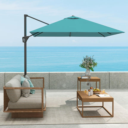 Patio Offset Parasol Umbrella - Blue
